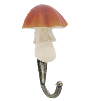 Kapstokhaakje paddenstoel oranje-bruin