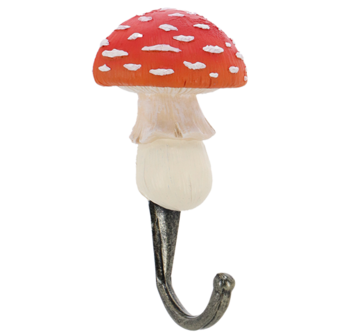 Kapstokhaakje paddenstoel rood
