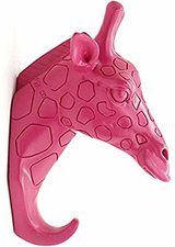 Kapstok wandhaak giraffe fuchsia (animal house)