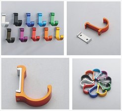 Wandhaak metallic oranje
