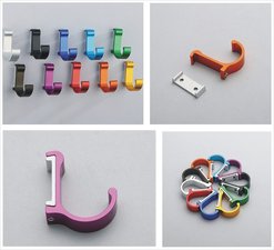 Wandhaak metallic paars
