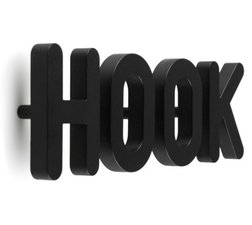 Qualy kapstokhaken HOOK zwart