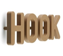 Qualy kapstokhaken HOOK bruin