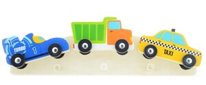 Kinderkapstok racewagen, vrachtwagen, taxi