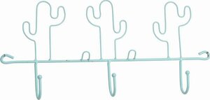 Cactus kapstok met 3 haken grijs