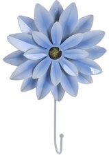 Kapstokhaak bloem Dahlia grijsblauw