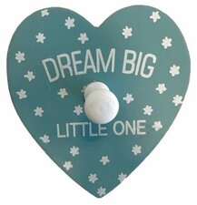 Wandhaakje hart MDF dream big
