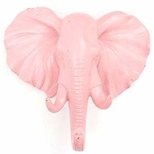 Kapstok wandhaak olifant roze (animal house)    (levertijd maart 2024)