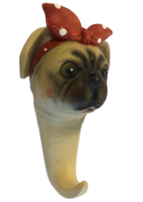 Wandhaak hond: mopshond   (levertijd maart 2024)