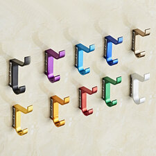 Stevige garderobe wandhaak Sunny metallic rood  (levertijd maart 2024)