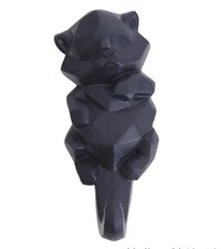 Wandhaak wasbeertje (black serie)   (levertijd maart 2024)
